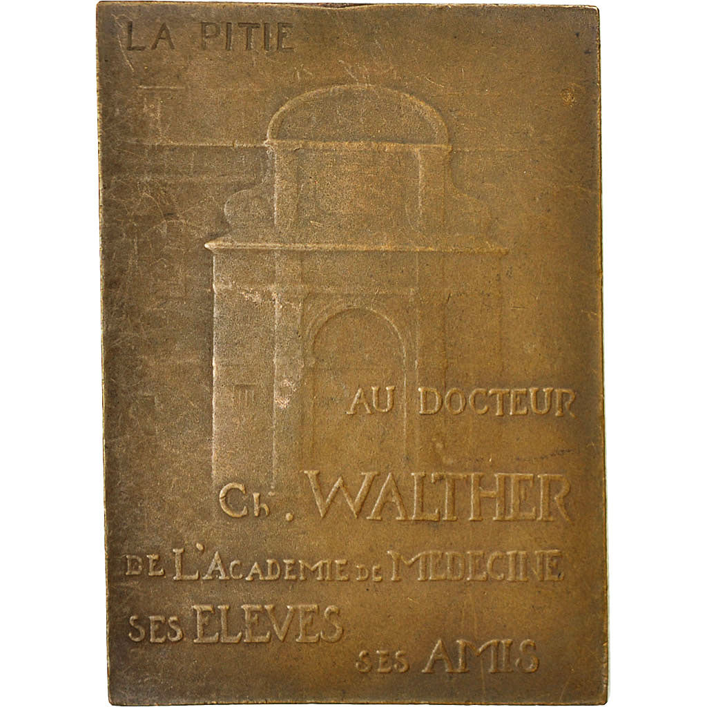 France, Medal, Professeur Ch.Walther, La Pitié, Fonfreide, AU(50-53), Bronze
