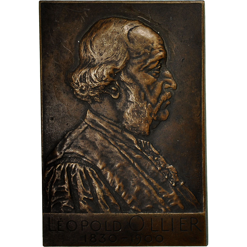 Francja, Medal, Professeur Léopold Ollier, Hotel Dieu de Lyon, Alfred Boucher