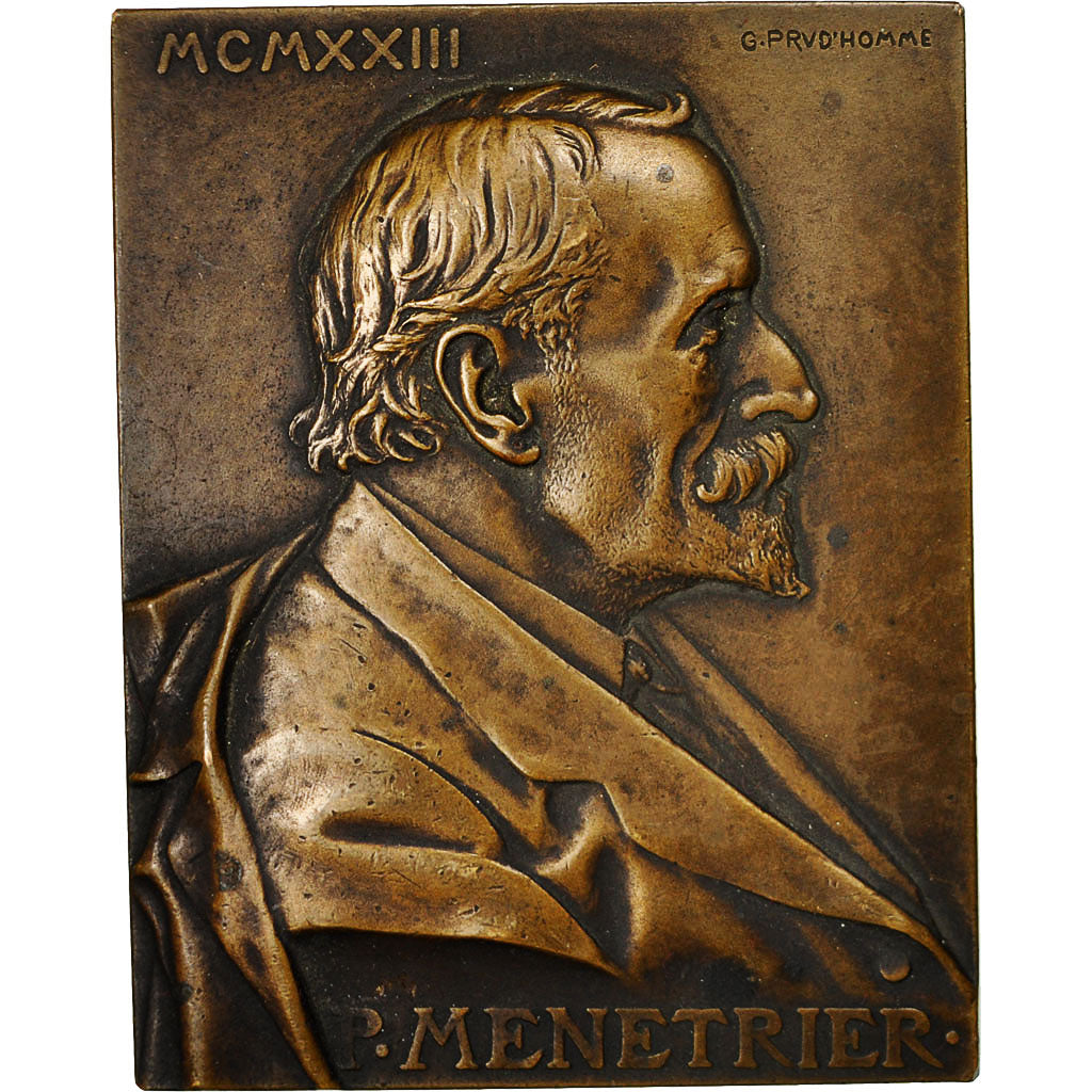 France, Medal, Professeur P.Ménétrier, 1923, Prud'homme.G, MS(60-62), Bronze