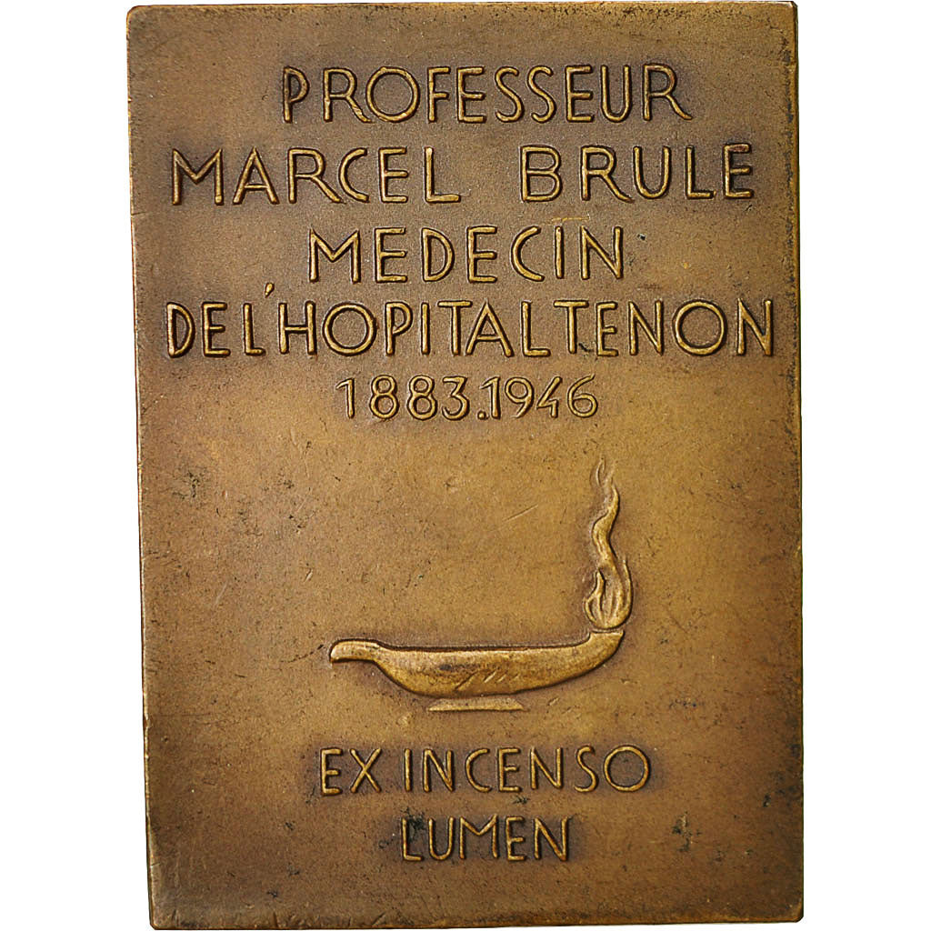 Francia, Medal, Professeur Marcel Brule, Hopital Tenon, EBC+, Bronce