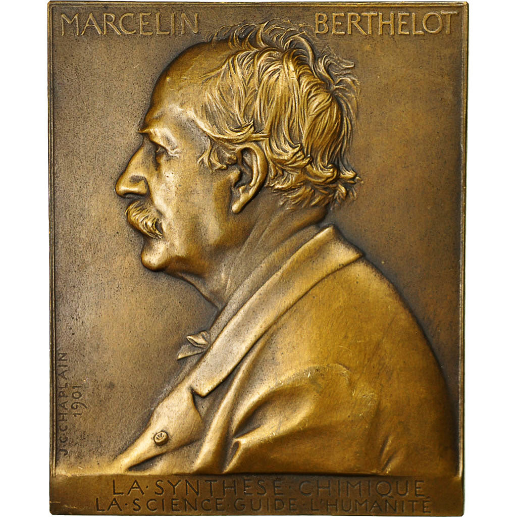 France, Medal, Centenaire de Marcelin Berthelot, 1927, Chaplain, MS(60-62)