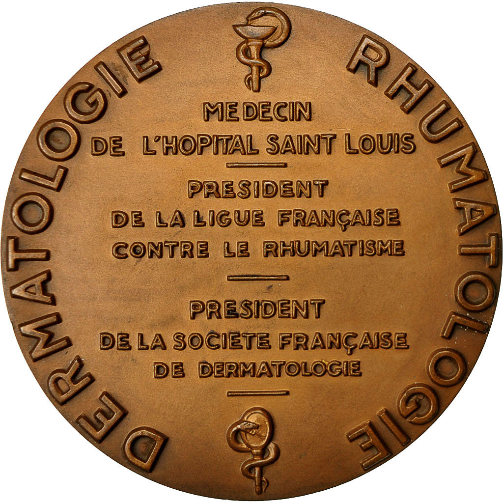 Francia, Medal, Professeur R.J.Weissenbach, 1950, Davoine, SC, Bronce