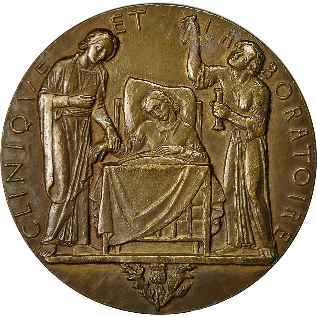France, Medal, Professeur Etienne, Clinique et Laboratoire, 1938, Dropsy