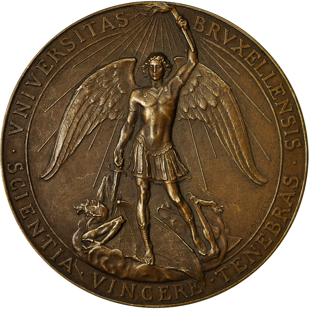France, Medal, Université libre de Bruxelles, 75ème Anniversaire, Devreese