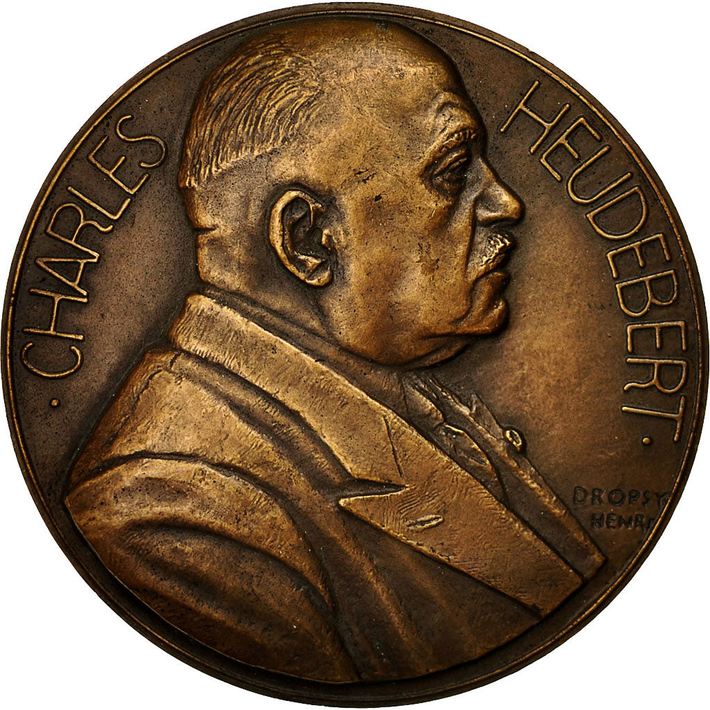 France, Medal, Professeur Charles Heudebert, 1942, Dropsy, MS(63), Bronze