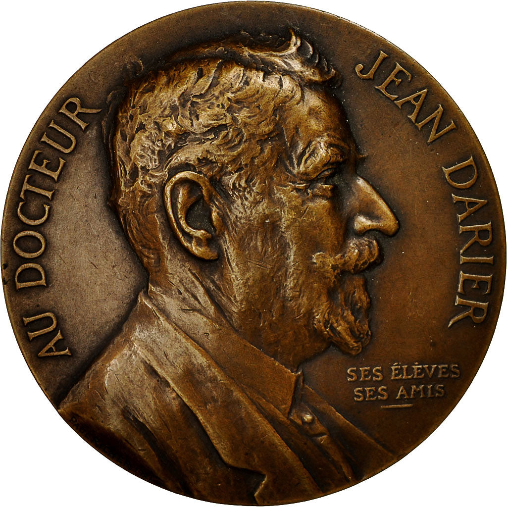 France, Medal, Docteur Jean Darier, 1921, Paul Richer, MS(63), Bronze