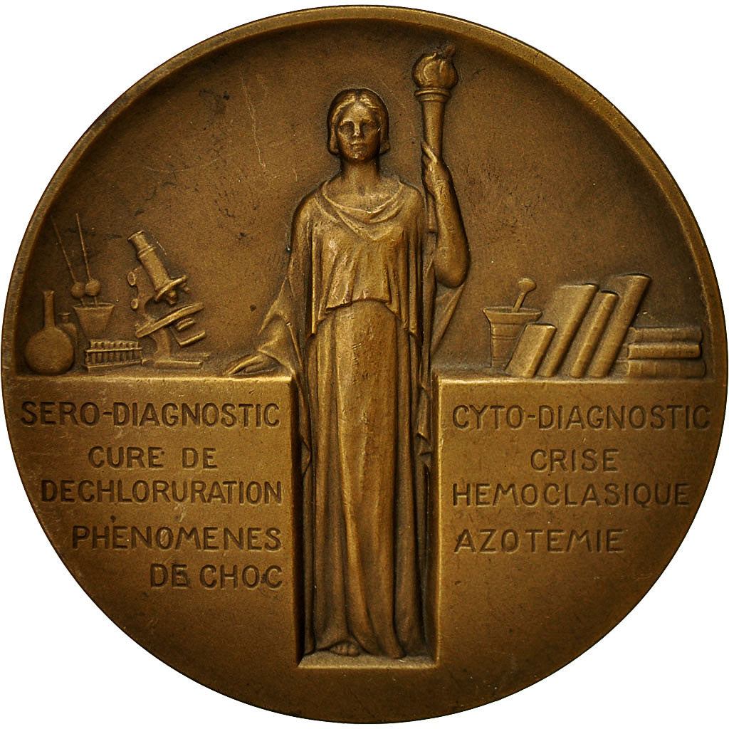 Francia, Medal, Professeur F.Widal, Aug.Maillard, MBC+, Bronce