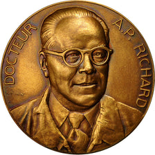 France, Medal, Docteur A.P.Richard, Hopital Saint Louis, 1958, Turin, SPL