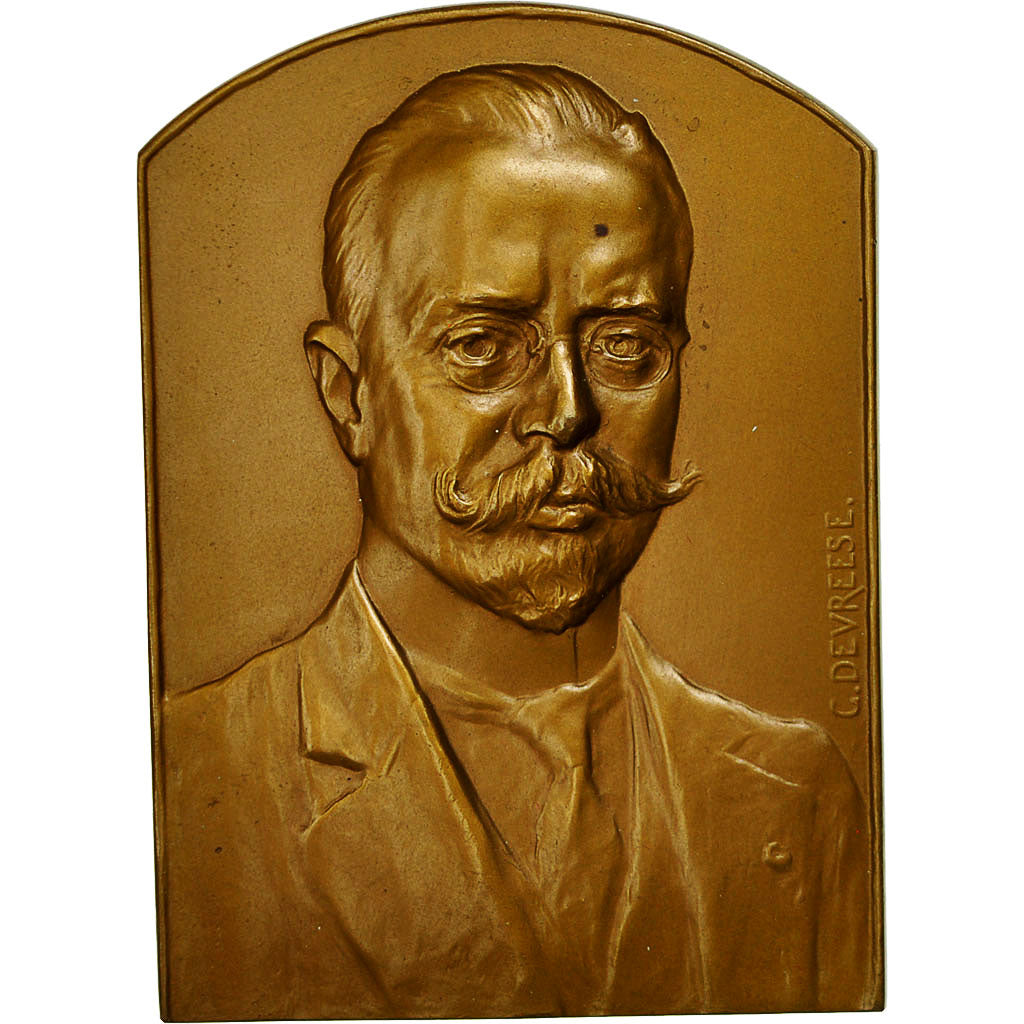 France, Medal, Professeur A.Broden, Léopoldville, Devreese, MS(63), Bronze