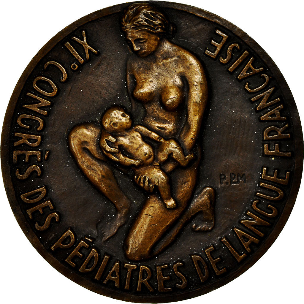 France, Medal, XIème Congrès des Pédiatres de Langue Française, 1947, P.PM
