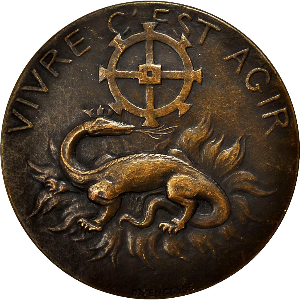 France, Medal, Jules Siegfried, Vivre C'est Agir, Yencesse, MS(60-62), Bronze