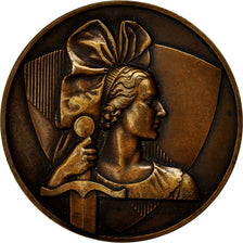 France, Medal, Cuirassé Strasbourg, Guiraud, MS(63), Bronze
