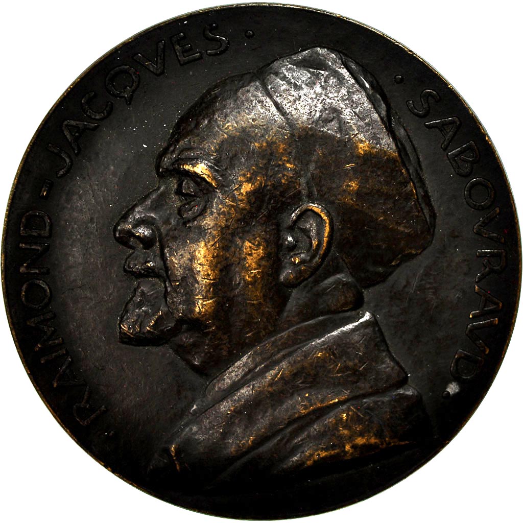 Francja, Medal, Professeur Sabouraud, Hopital St Louis, 1929, Pommier