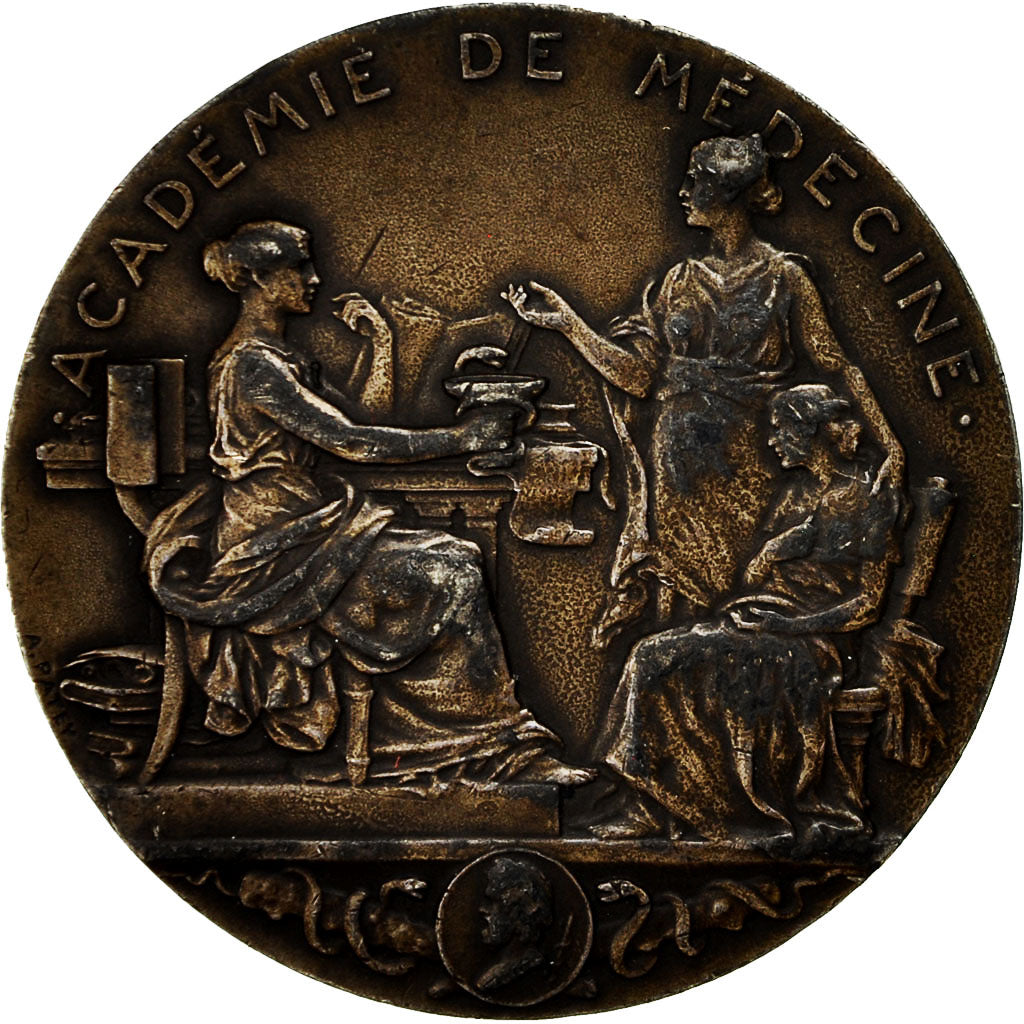 France, Medal, Docteur Martin, Académie de Médecine, 1931, Patey, AU(55-58)