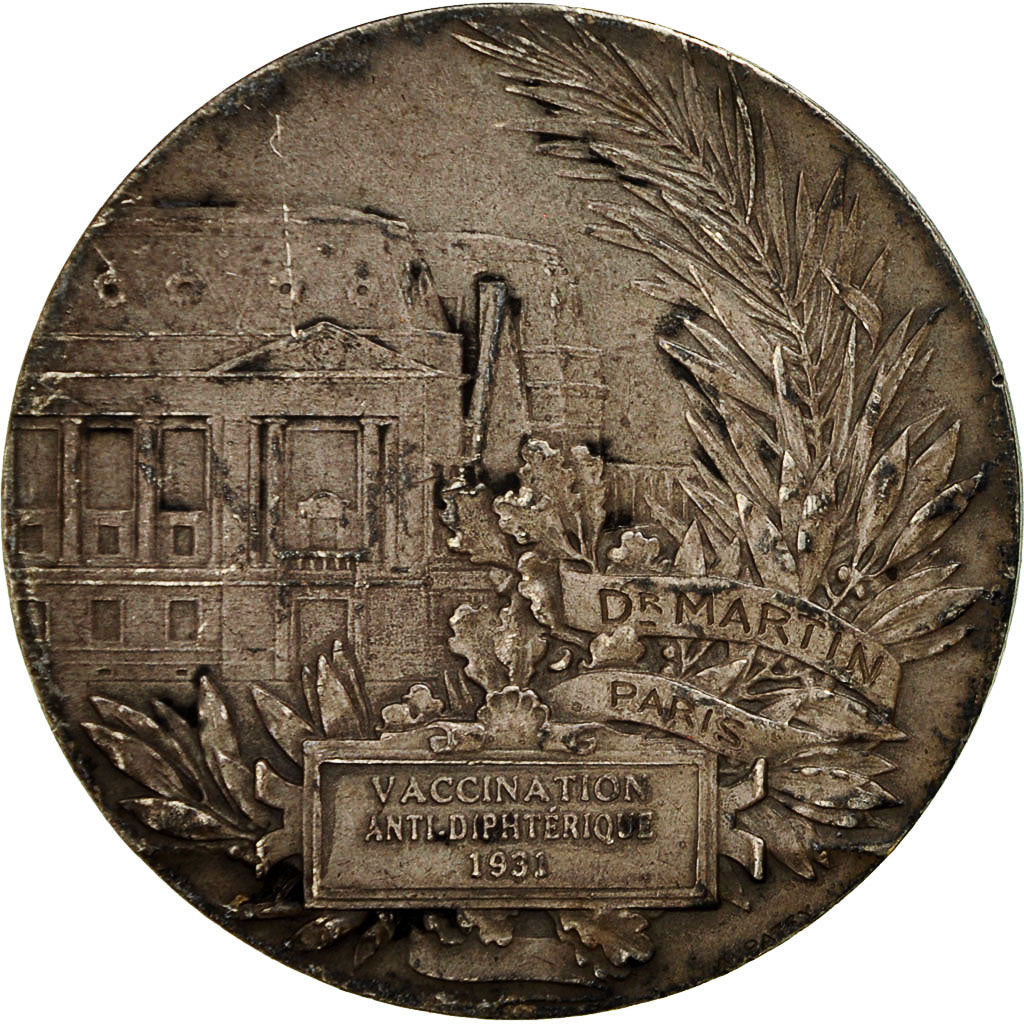 France, Medal, Docteur Martin, Académie de Médecine, 1931, Patey, AU(55-58)