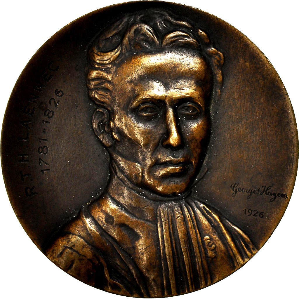 Francia, Medal, Centenaire de Laennec(1826-1926), 1926, Hayem, EBC+, Bronce