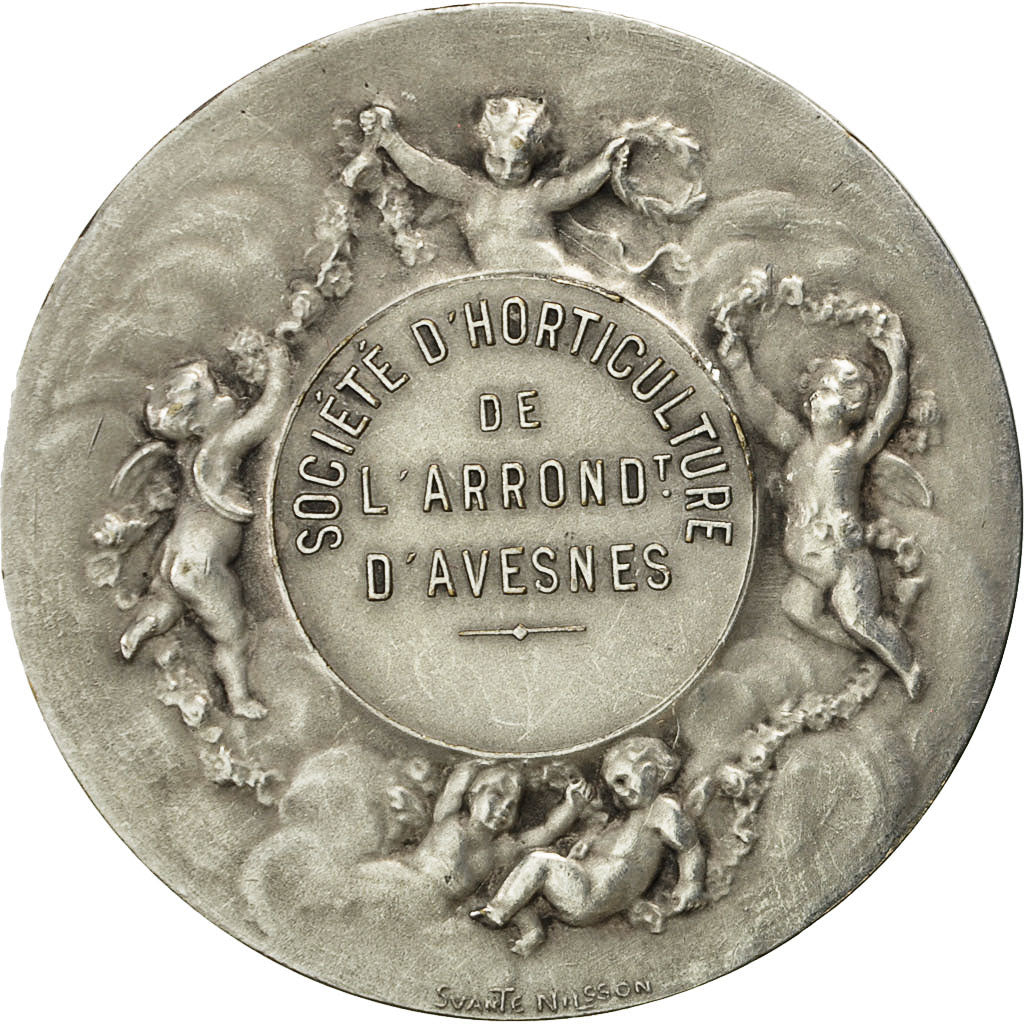 France, Medal, Société d'Agriculture d'Avesnes, Nilsson, MS(60-62), Silver