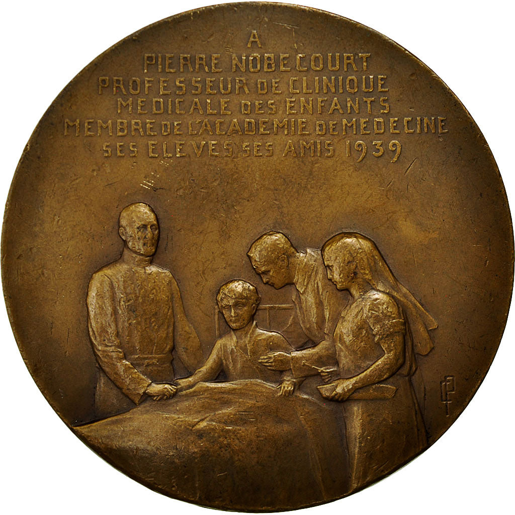 France, Medal, Professeur P.Noblecourt, Clinique Médicale des Enfants, 1939