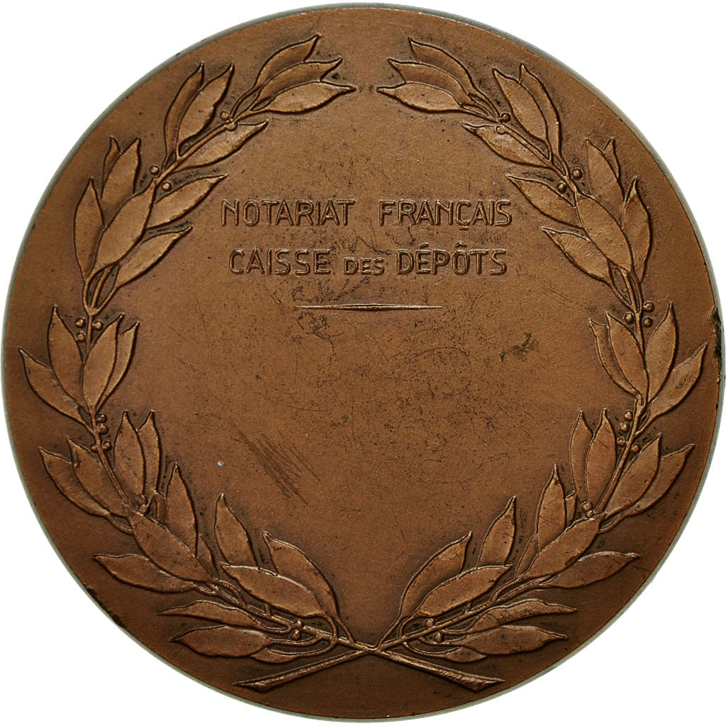 Francja, Medal, Notariat Français, Caisse des Dépots, Loisel, 1976, Mérelle