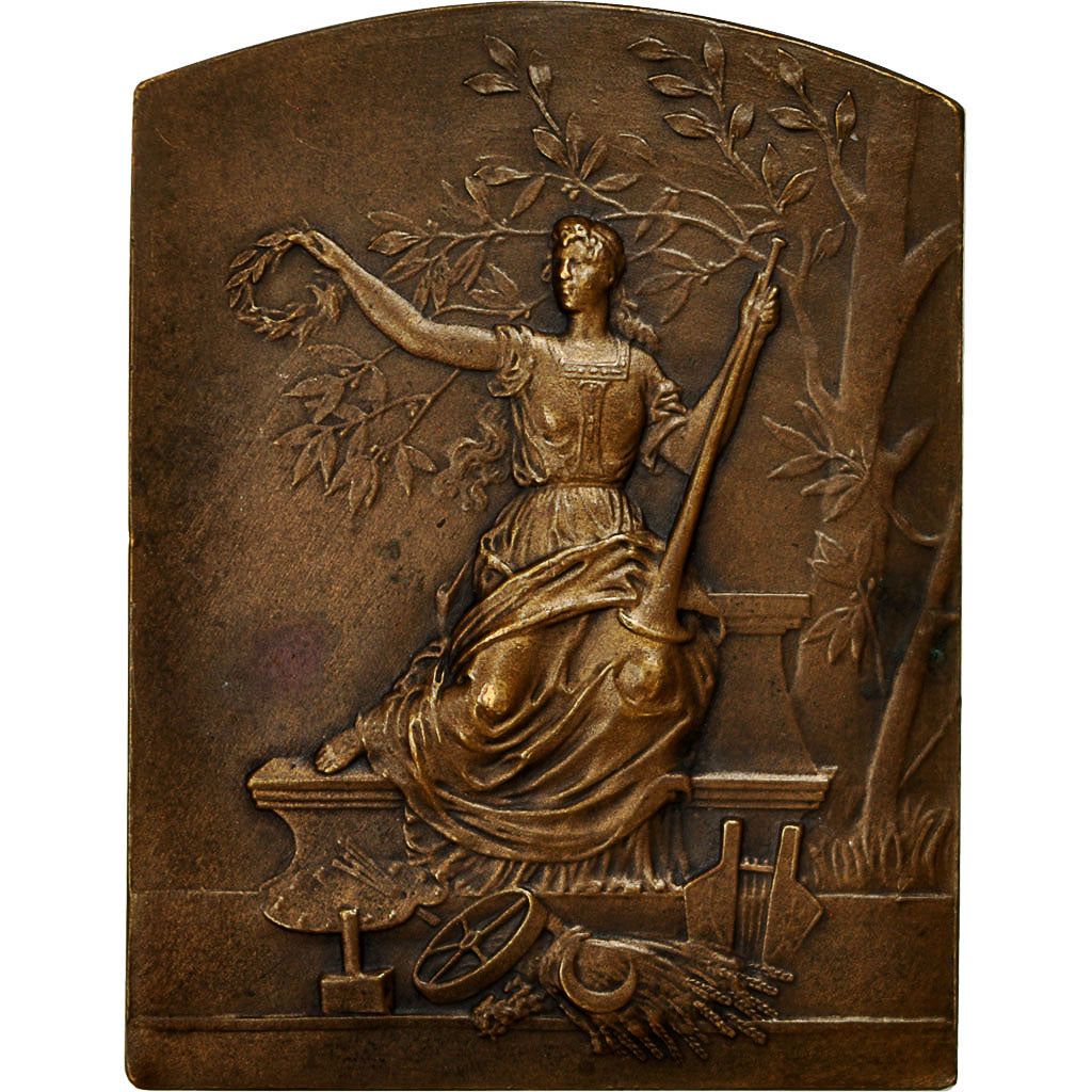 France, Medal, Le Coq Français, Léandre Detre, 1926, MS(60-62), Bronze