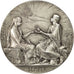 France, Medal, Médaille de mariage, 1900, Roty, MS(60-62), Silver