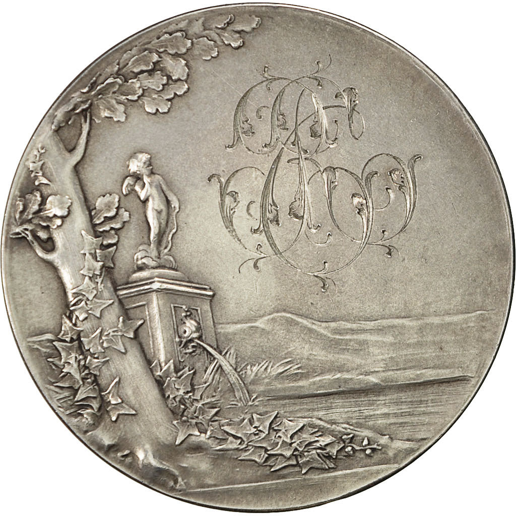 France, Medal, Médaille de mariage, 1900, Roty, MS(60-62), Silver
