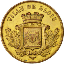 France, Medal, Concours Musical, Ville de Blois, 1883, AU(55-58), Gilt Bronze