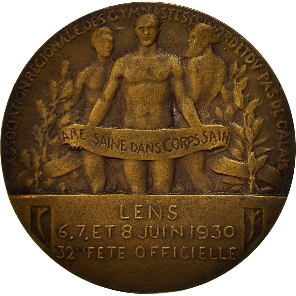 Francja, Medal, Association des Gymnases du Nord Pas de Calais, 1930, Dautel