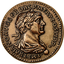France, Medal, Reproduction Monnaie Antique, Trajan, MS(64), Copper