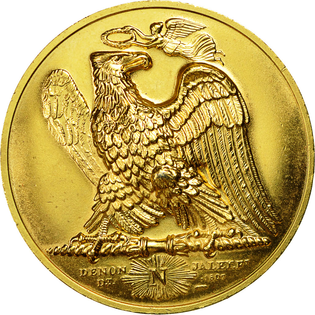 France, Medal, Napoléon en Égypte, Denon, MS(64), Gilt Bronze
