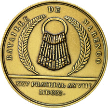 France, Medal, Napoleon Ier , Bataille de Marengo, Denon, MS(64), Bronze