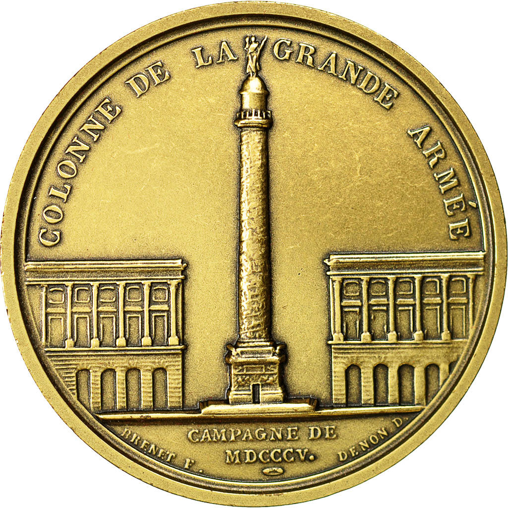France, Medal, Napoléon Ier, Colonne de la Grande Armée, Denon, Brenet