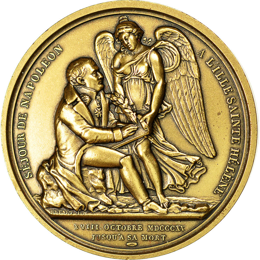 Frankrijk, Medal, Napoléon Ier, Séjour à l'Ille St Hélène, Denon, Brenet