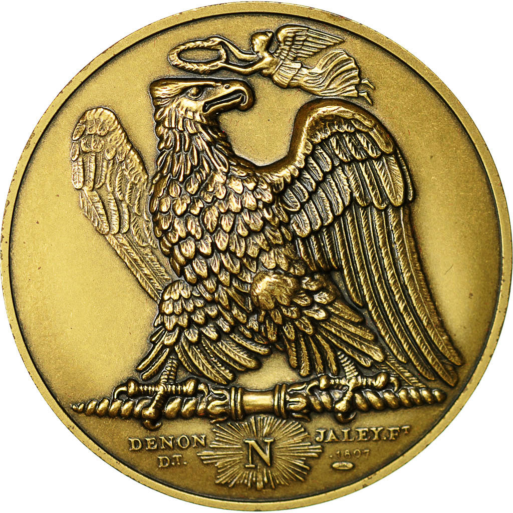 France, Medal, Napoléon, Bataille de Wagram, Denon, MS(64), Bronze