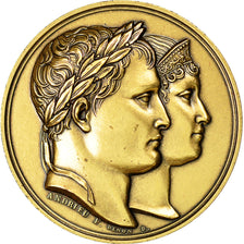 France, Medal, Napoléon et Marie-Louise, Andrieu , Denon , Jaley, MS(64)