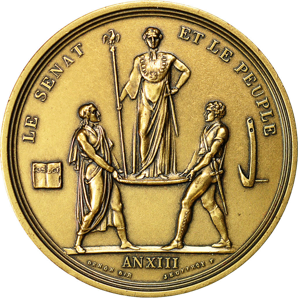France, Medal, Napoléon Ier, Le Sénat et le Peuple, An XIII, Denon, MS(64)