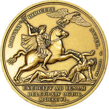 France, Medal, Napoléon Ier, Bataille d'Iena, Denon / Andrieu, MS(64), Bronze