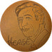 France, Medal, Les Aventures de Tintin, Hergé, 1983, C. Gondard, MS(63), Bronze