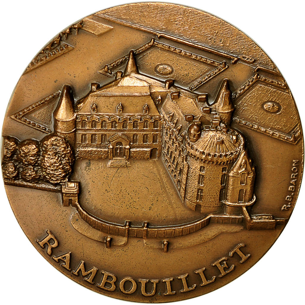 France, Medal, Chasse à Rambouillet, 1977, Baron, MS(63), Bronze