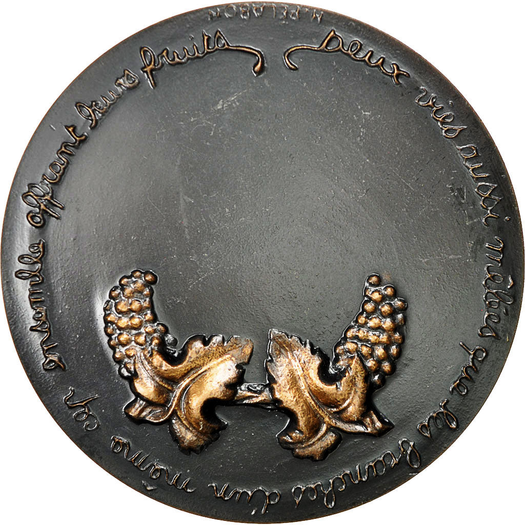 France, Medal, Mariage, Les vignes, 1981, Pélabon, MS(63), Bronze