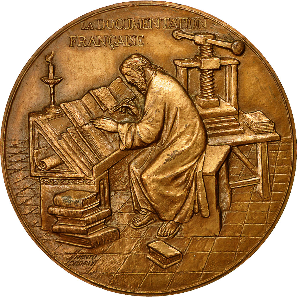 France, Medal, La Documentation Française, Dropsy, MS(63), Bronze