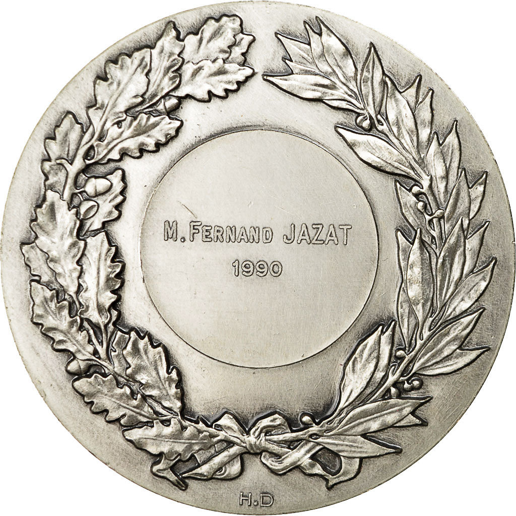 France, Medal, Palais de la Monnaie de Paris, 1990, H.D, MS(63), Silver