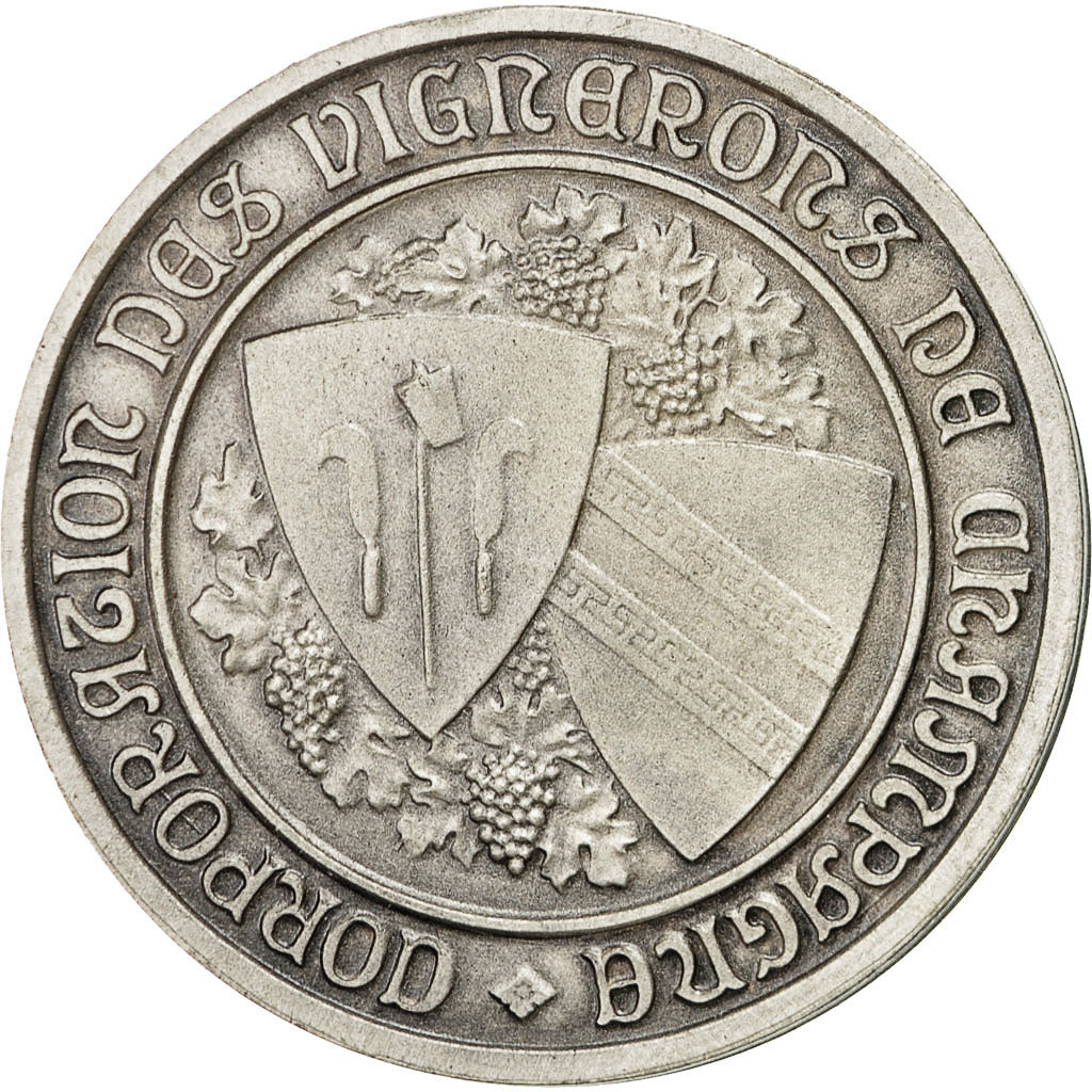 Francia, Medal, Corporation des Vignerons de Champagne, SPL, Bronzo argentato