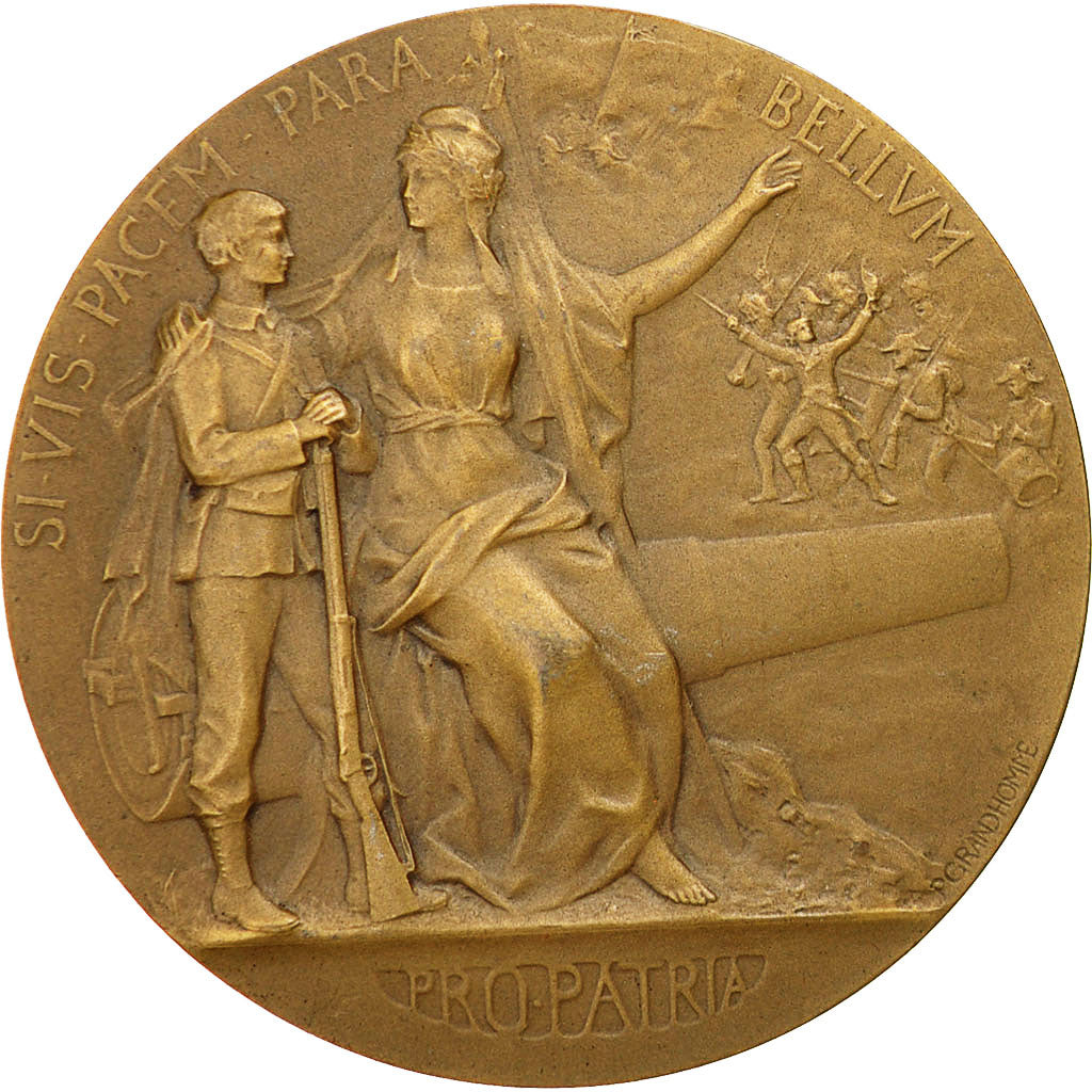 France, Medal, Prix du Ministère de Guerre, Force-Courage, Grandhomme