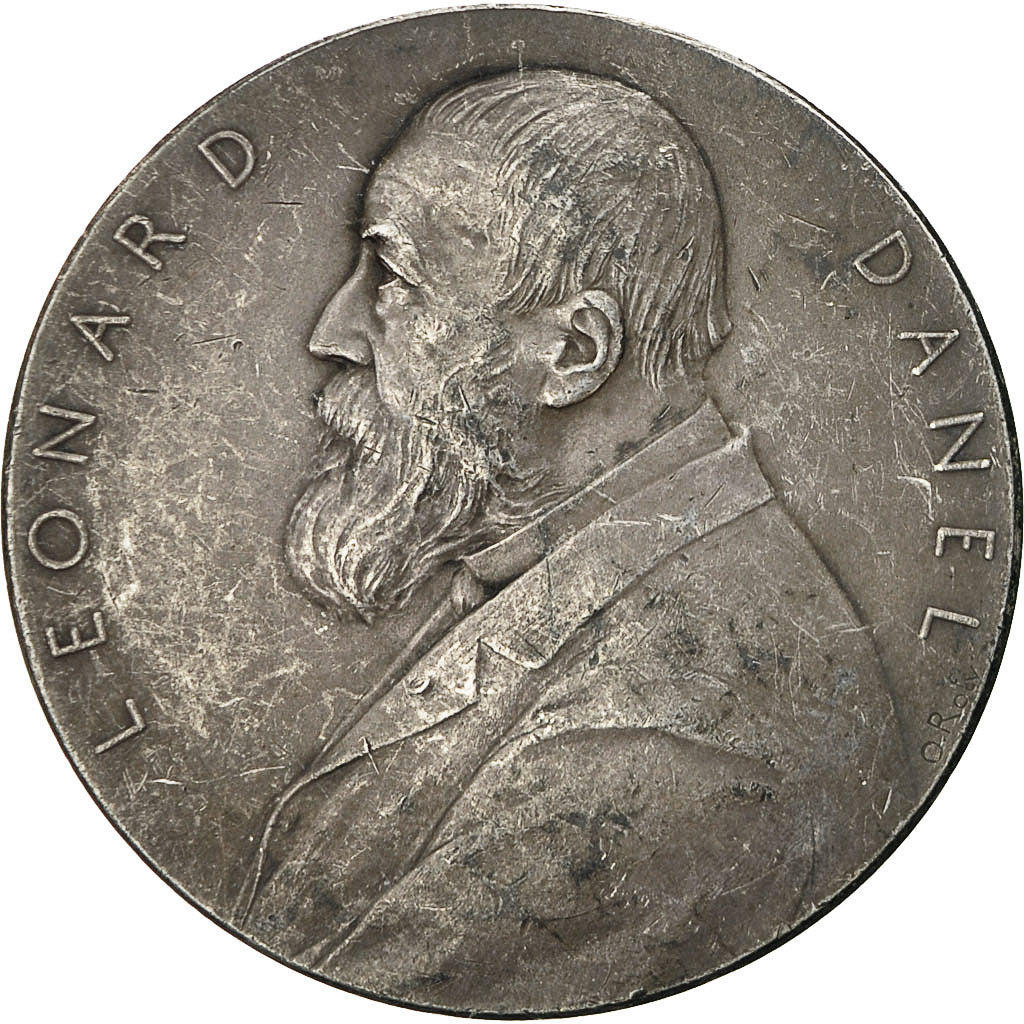 France, Medal, Léonard Danel, Bi-Centenaire de l'Imprimerie, Roty, MS(60-62)