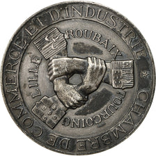 Francia, Medal, Chambre de Commerce de Lille, Roubaix et Tourcoing, SPL, Argento