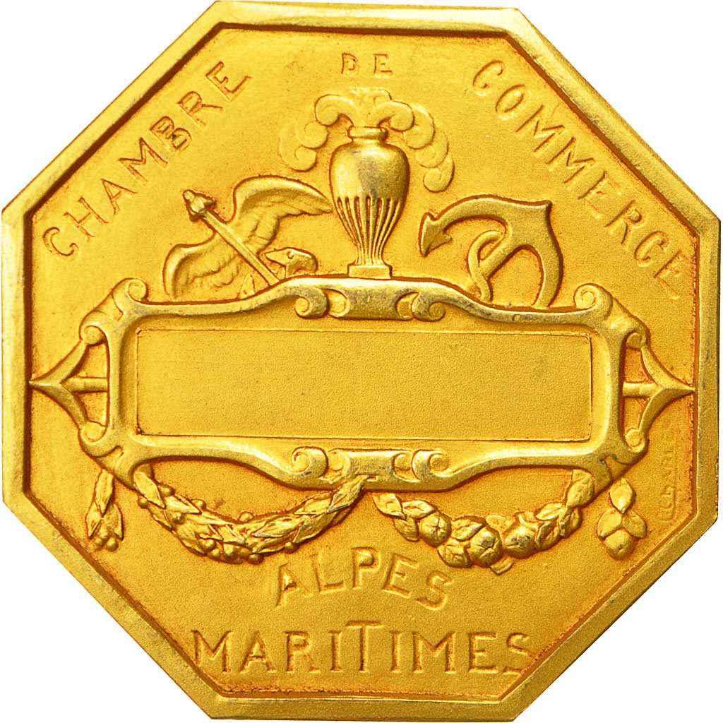 Francia, Medal, Chambre de Commerce , Alpes Maritimes, Charles, SPL, Bronzo