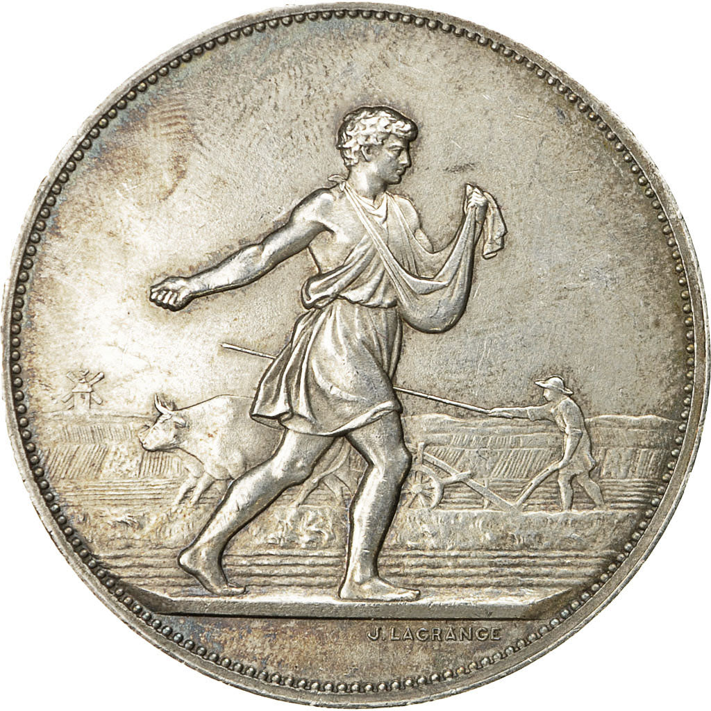 France, Medal, Comices de la Double Echourgnac, 1889, Lagrange, AU(55-58)