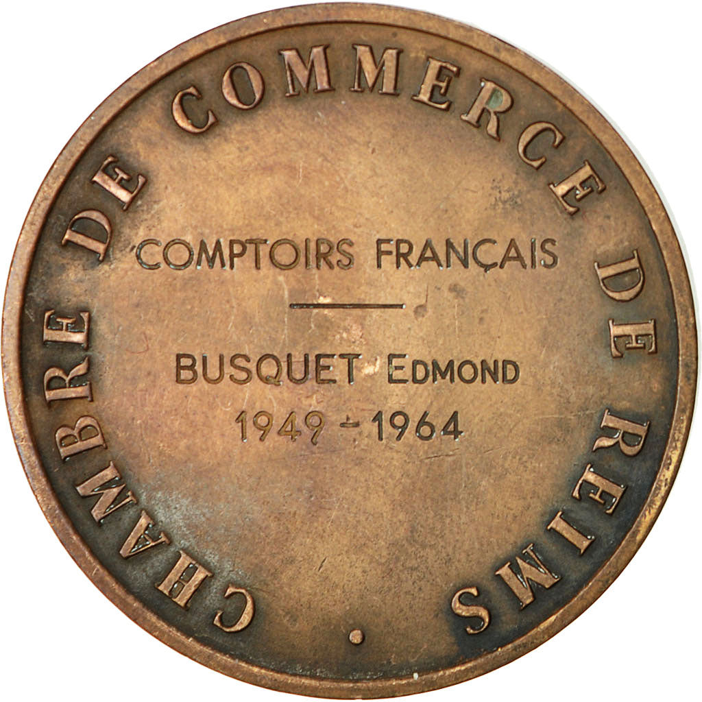 France, Medal, Colbert, Chambre de Commerce de Reims, Depaulis, SUP+, Bronze