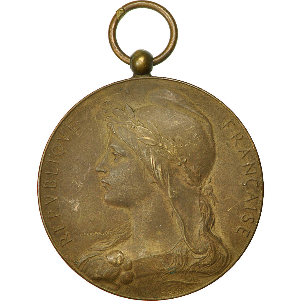 Francja, Medal, Fetes Internationales, Ville de Roubaix, Marianne, 1901